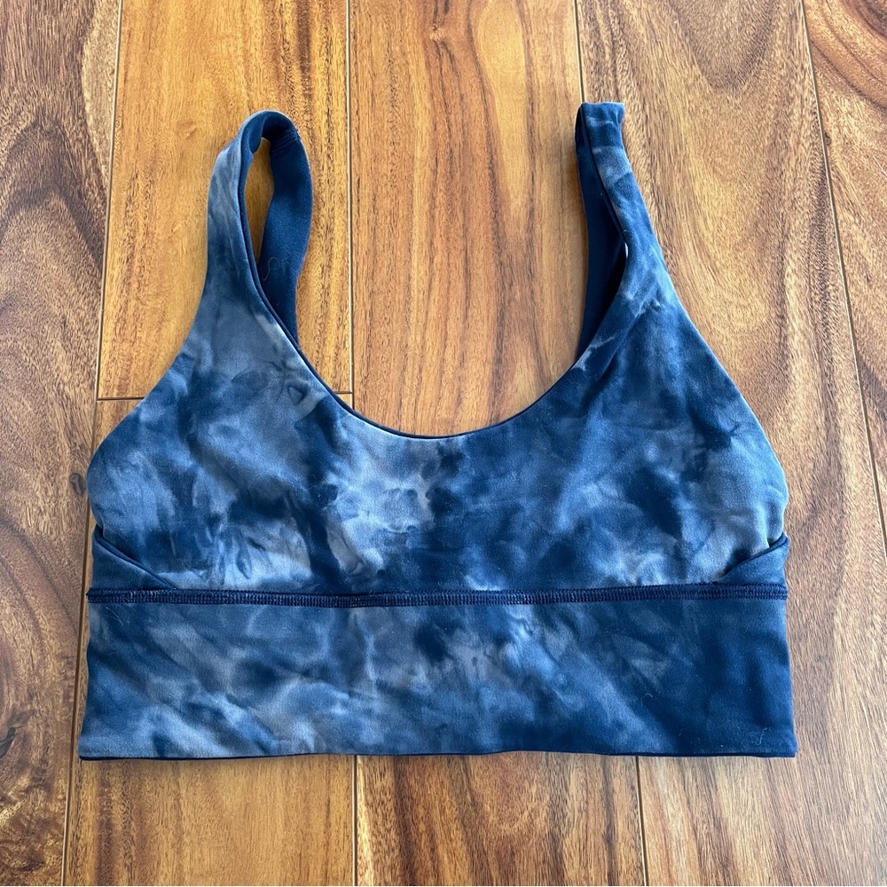 Lululemon Reversible Align Sports Bra Diamond Dye Navy Size 6